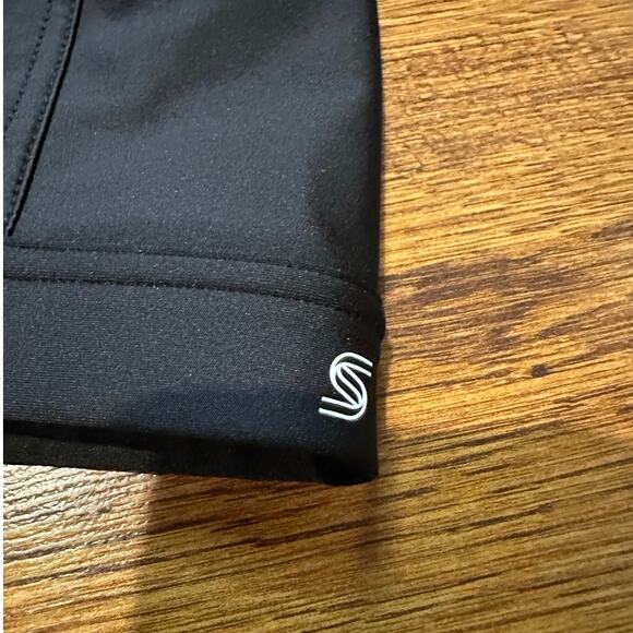 Glamorise Women's Plus Zip-Front Wire-Free Sports Bra Black Size 38F Active - Picture 3 of 6